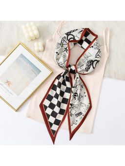 CrossKulture - Women Printed Satin Scarf - Pink