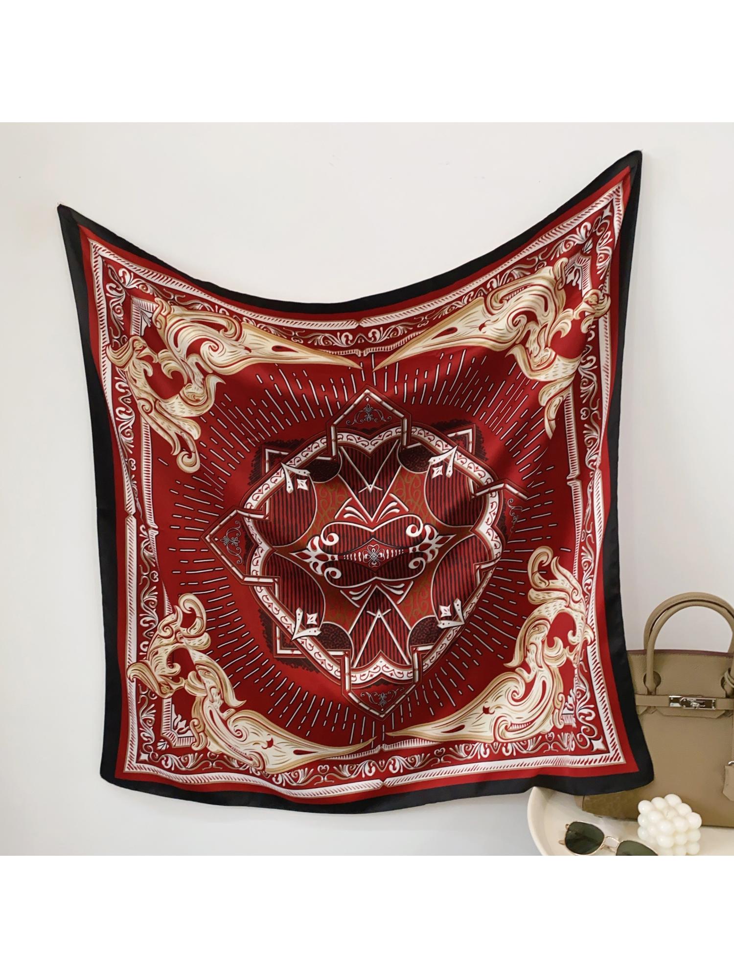 crosskulture Women Floral Printed Scarf - Maroon-picture-14