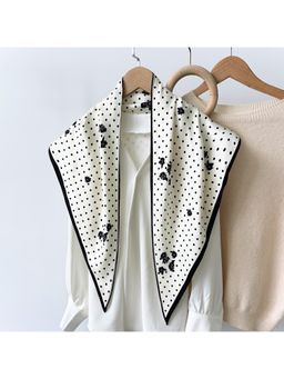 CrossKulture - Womens Floral Print Scarf - Navy Blue