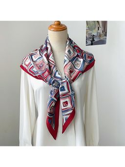 CrossKulture - Womens Floral Print Scarf - Red