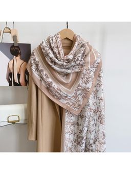 CrossKulture - Women Printed Scarf - Beige
