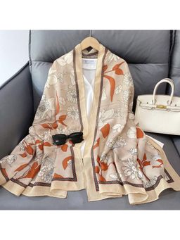 CrossKulture - Women Printed Scarf - Beige