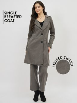 AAREIN - Striped Tweed Black Co-Ord Set