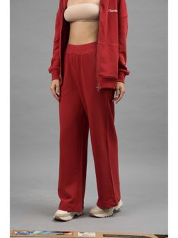 NeceSera - Women Red Wide Leg Pant