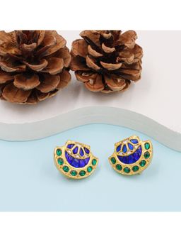 SANGEETA BOOCHRA JAIPUR - Designer Handmade Earrings In Silver with Gold Plating