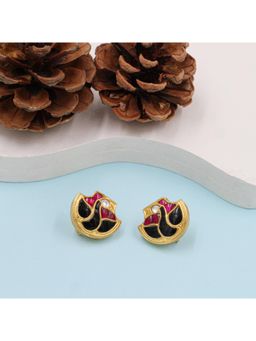 SANGEETA BOOCHRA JAIPUR - Silver Earrings Adorned with Gold Plating