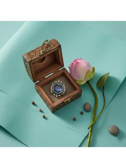 SANGEETA BOOCHRA JAIPUR - Royal Blue Stone Silver Statement Ring