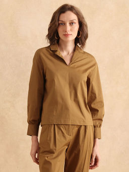 RAREISM - Uono Light Brown Regular Top