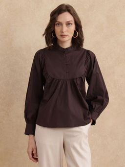 RAREISM - Vize Primary Brown Relaxed Top