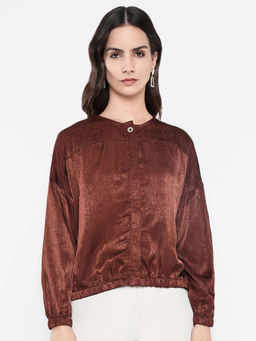 RAREISM - Zerra Brown Relaxed Top