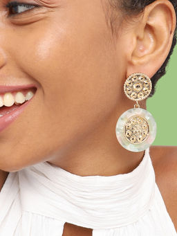 Sohi - Gold Plated Party Designer Drop Earring for Women