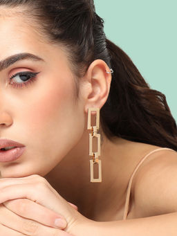 Sohi - Gold Plated Party Designer Drop Earring for Women