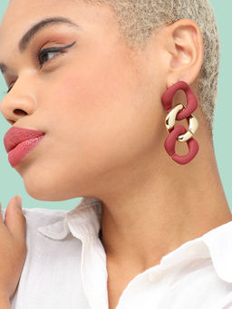 Sohi - Gold Plated Party Designer Drop Earring for Women