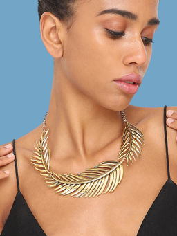 Sohi - Gold Plated Party Designer Choker Necklace for Women