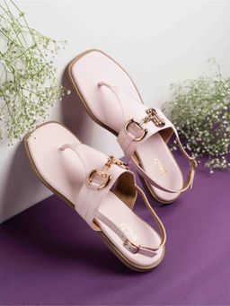 Inc.5 - Womens Peach Casual Solid Square Sandals