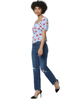 ONLY - Women Printed Blue Top