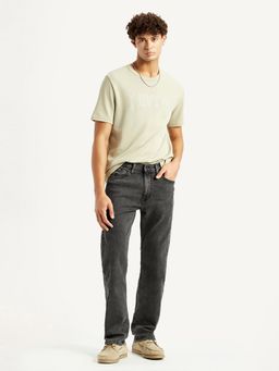 Levi's - Men 505 Grey Straight Fit Mid Rise Jeans