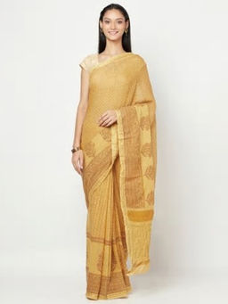 Fabindia - Cotton Hand Block Printed Sari