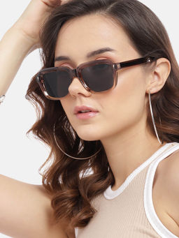 Carlton London - Women Polycarbonate UV Protected Blue Dial Rectangle Sunglasses