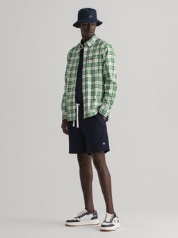 GANT - Men Green Checked Regular Fit Shirt