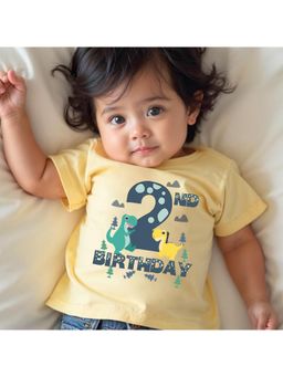 KNITROOT - 2nd Birthday Dino Theme T-shirt (2-4 Years)