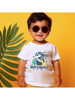 KNITROOT - 3rd Birthday Dino Theme T-shirt (2-4 Years)