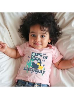 KNITROOT - 5th Birthday Dino Theme T-shirt (5-6 Years)