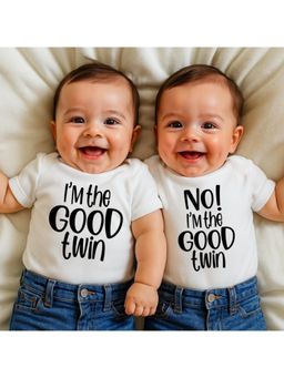 KNITROOT - I'm The Good Twin,No I'm The Good Twin Theme T-shirt Pack of 2