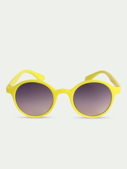 DukieKooky - Kids Grey Lens Yellow Round Sunglasses DKSG326F