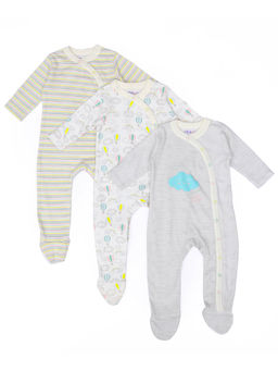 Mi Arcus - Unisex Comfy Knitted Sleep Suit - Arcus (Pack of 3)