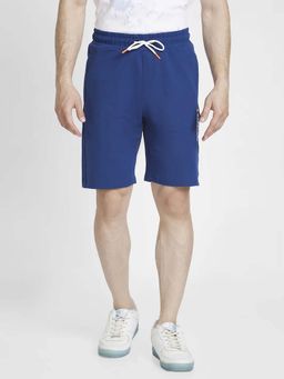 Spykar - Men Indigo Blue Blended Knee Length Shorts