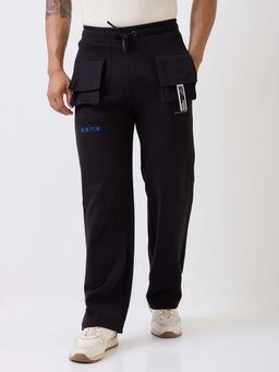 Spykar - Men Black Straight Fit Trackpant