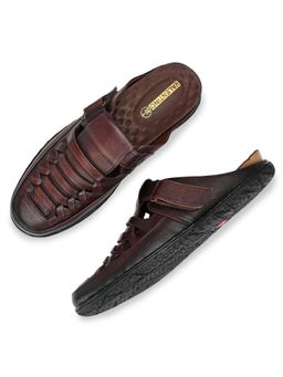 Valentino - Men Premium Leather Cherry Back Open Mule