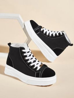 Shoetopia - Girls Black Casual Shoes