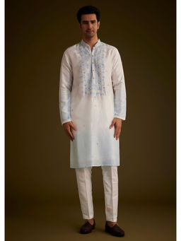 KALKI FASHION - Blue Embroidered Kurta and Pant (Set of 2)