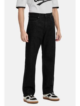 Snitch - Grey Solid Cotton Relaxed Fit Jeans