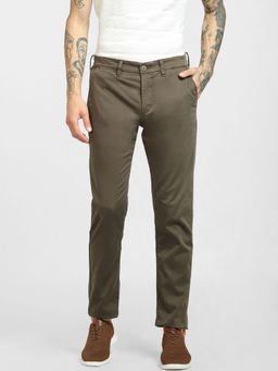 Jack & Jones - Green Mid Rise Chinos