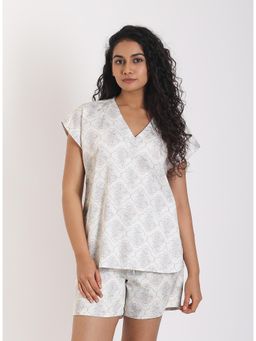 Forty Winks - Chic Samara Vanilla Cotton Shorts & Top