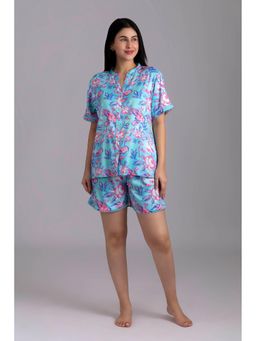 Forty Winks - Urban Urmi Sea Green Satin Shorts & Top