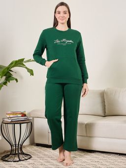 July Nightwear - Green Track Suit for Women-Jf306