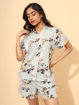 YELLOW BLOOM - PASTEL BLOSSOM Shirt & Shorts