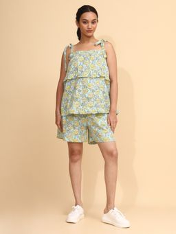 YELLOW BLOOM - SUNSET BLOOM Top & Shorts