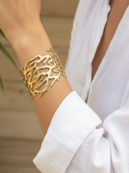 JEWELZ - Gold Statement Western Cuff