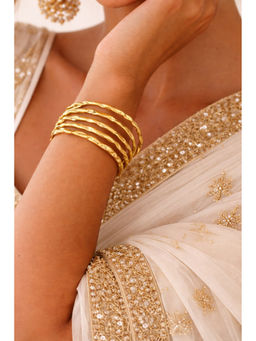 Designbox - Gold Statement Traditional Cuff