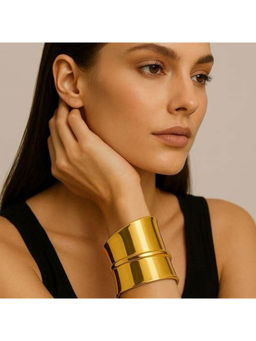 Designbox - Gold Statement Traditional Cuff