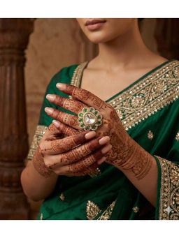 Designbox - Multi-Color Stones Traditional Ring