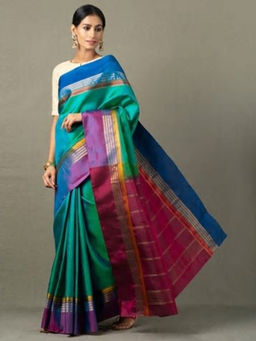 Fabindia - Silk Kanjeevaram Textured Sari