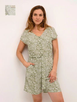 Cream - Crtiah Green Printed Jumpsuit with Belt (Set of 2)
