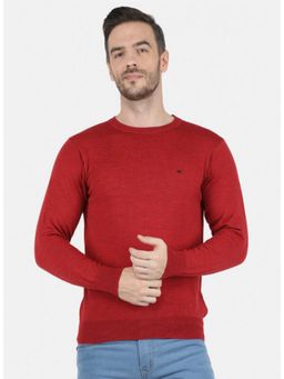 Monte Carlo - Red Wool Crew Neck Sweater