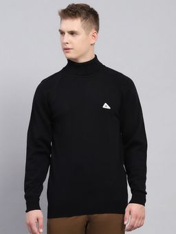 Monte Carlo - Black Wool Blend High Neck Sweater